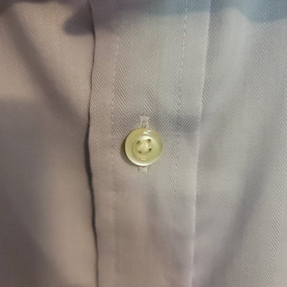 JOSEPH ABBOUD Button Down Dress Shirt - 17 Neck/Light Purple - Picture 5 of 6